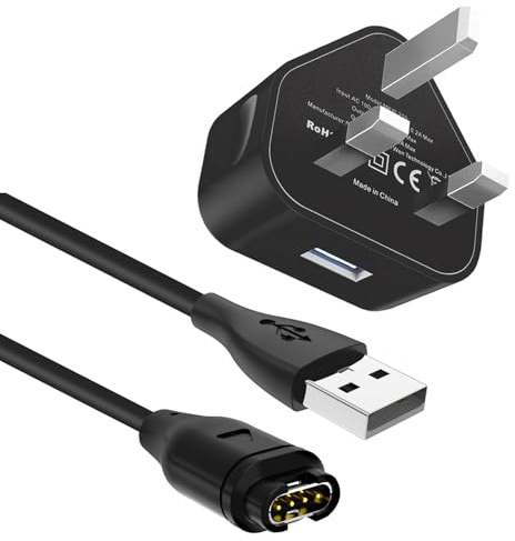 XRX Watch Charger Compatible with Garmin Fenix 5 5S 5X Plus 6 6S 6X Pro 7 7S 7X, Forerunner 45 45S 245 Music 935 945, Vívoactive 3 4 4S, Approach S10 S40 S60 Garmin watch Charging Cable Replacement 1M