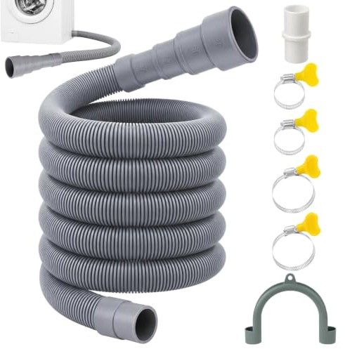 Ehanfus Manguera Desague Lavadora | Ø 20-38mm Tubo Desague Lavavajillas con Conector para Lavadora, Lavavajillas, Secadora(3M)
