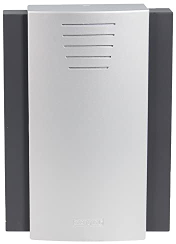 Kabelgebundene elektromechanische Klingel, einfach zu bedienen, aus hochwertigem Kunststoff, einfach und schnell zu montieren, Largo 230V Schwarz + Silbermetallic GNS-208-CZN Sundi Zamel