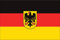 flaggenmeer® Flagge Deutschland Bundesdienstflagge 160 g/m² ca. 100 x 150 cm