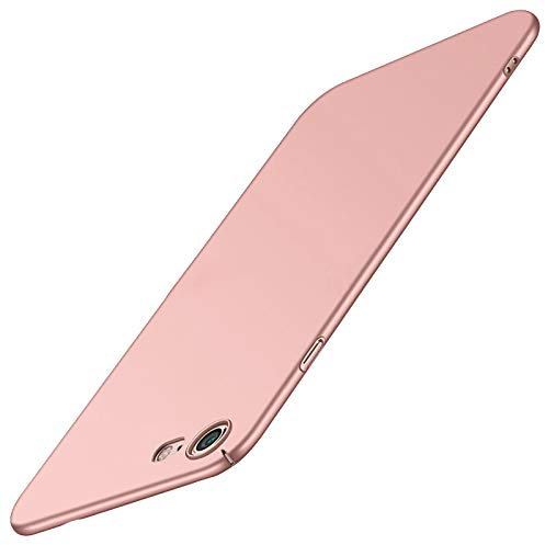 Tybiky iPhone 8 Plus/7 Plus Hülle Matte PC Schutzhülle Ultra Dünn Hardcase Minimalist Schutz hüllen Tasche Stoßfest Schale Anti Scratch Bumper Handyhülle Case Cover für iPhone 8 Plus/7 Plus, Roségold