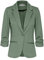 fransa FRZablazer Damen Blazer Kurzblazer Jacke mit Stretch Geraffte Ärmel mit Taschen, Größe:M, Farbe:Lily Pad (165807)