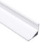 CABI (CA) Eckprofil Aluminium 2m | Innen-Eckleiste für Led Streifen bis 10mm Breite | Eck-Profil + Acryl Abdeckung milchig-weiß (opal) + Endkappen |Aluprofil belastbar (weiß, 1 x 2m)
