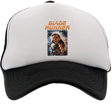 Enigmae Blade Runner Baseball Kappe Hut Kinder Jungen Mädchen Schaum Vorne Mesh Zurück Schwarz Cap Foam Front Mesh Back