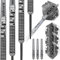 Unicorn Phase 5 Noir Dartpfeil, schwarz/Silber, 21 g