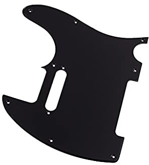Alnicov 8-Loch-Telecaster-Schlagbrett für amerikanische Standard-Telecaster, moderner Stil, 1-lagig, Schwarz