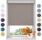 Radeco® Verdunkelungsrollo 70 x 190 cm Zement, Größen von 40 bis 240 Breite, ohne Bohren möglich, Rollo wandmontage, Rollo 70 cm breit, Fenster rollos für innen, rollos für Fenster