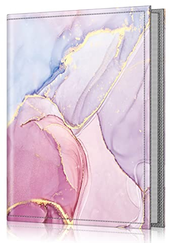 Fintie 10x15 cm Fotoalbum, Klein Fotoalben Zum Einstecken Hochzeit geburtstag jahrestag mit 26 Seiten für 52 Fotos, Urlaub Fotobuch, 4 X 6 Inch für Seiten, Glorreicher Marmor