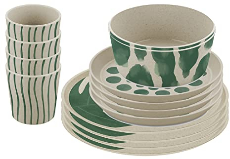 Koziol Connect MONSTERA Geschirrset 16-teilig nature desert sand 7879700