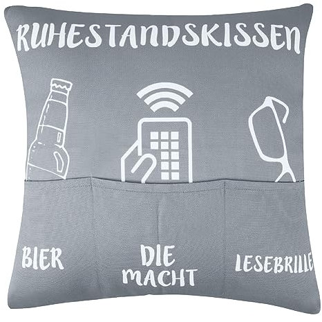 ARVOV Ruhestandsgeschenk Männer Kissenbezug, Geburtstagsgeschenk für Männer, Geschenke für Männer, Männer, Geburtstagsgeschenk Mann (45 x 45 cm, Ruhestandsgeschenk)