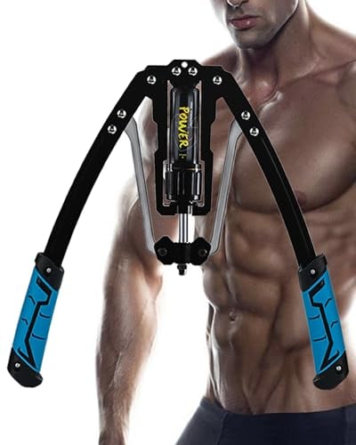 COVVY Arm-Power Twister,Armtrainer 10~200kg,Unterarm Training Brust Trainingsgerät für Schulter,Brust und Oberkörperarmkraft Krafttraining (Blau)