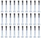100 Pcs Nail Polish Replacement Brushes Dipping Powder Liquid Brush Dip Powder Liquid Replacement Brushes for DIY Nail Art