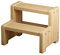 Massivholzleiter mit 2 Stufen für Haushaltsaktivitäten, Holzleitern, Hocker zum Klettern, stabile 35,1 x 40,1 cm Treppe (Farbe: A)
