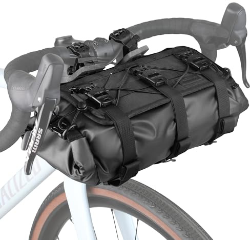 Rhinowalk Fahrrad-Lenkertasche, multifunktional, wasserdicht, großes Fassungsvermögen, Mountainbike-Querstangen-Fronttasche, Rennrad-Rahmentasche, professionelles Fahrradzubehör, 13L