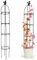 LDXDRU Lot de 2 treillis de jardin obélisque de 145 cm pour plantes grimpantes - Pour roses, fleurs et tomates