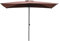 YAVYAV Parasol D'extérieur Semi-rectangulaire 250 Cm X 130 Cm À Hauteur Réglable Pour Mur, Appartement, Balcon, Terrasse, Porche(White)