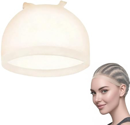 FortuneGlobe Perückenkappen aus natürlichem Nylon für Frauen, 12 Stück (Nude), Perückenkappe, Perückenkappe für Damen