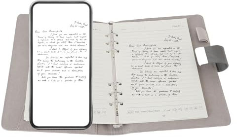 Mumusuki Smart Notebook Paper Tablet mit KI -Spracherkennung, Handschrifterkennung und Löschbaren Bleistiftleitungen für Notizen und Skizzen