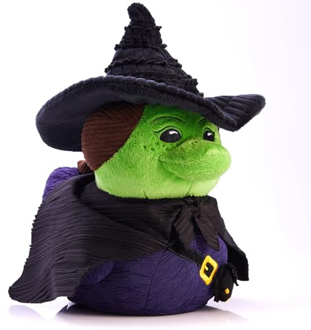 TUBBZ: Wicked for Good - Elphaba Thropp Duck Plush Collectable Toy 20 cm | Official Wicked Merchandise – Wicked Witch Plushie, Soft Stuffed Toy, Theatre Fan Decor & Novelty Gift