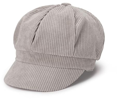 YAMEE Schirmmützen Damen Warm Cord,Baskenmützen Unisex für Herbst Winter,Malermütze Winddichte,Reise-Newsboy-Kappe Atmungsaktive