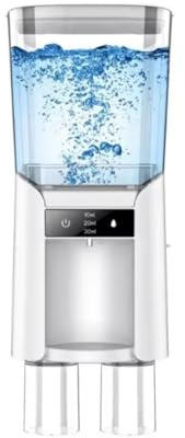 Suoumwa Automatischer Mundwasserspender für das Badezimmer, Zur Wandmontage, Mundwasserspender mit 2 Magnetischen Bechern, Geeignet für Jedes Alter
