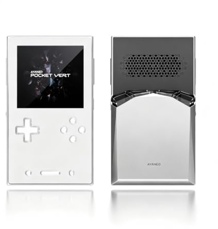 AYANEO Pocket VERT - Consola de juegos portátil (blanco, 8 GB de RAM + 128 GB SSD)