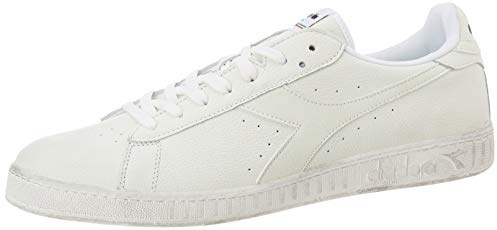 Diadora Game L Low Waxed, Sneaker Unisex - Adulto, White C6180, 45 EU