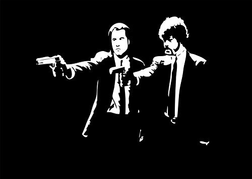 Poster Pulp Fiction Kult Szene John Travolta