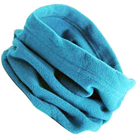 Sharplace Fleece Schlauchschal Neck Warmer Schlauchtuch Rundschal Winter Loop Schal warmes Strickschal Kopftuch, Acid Blue, one size