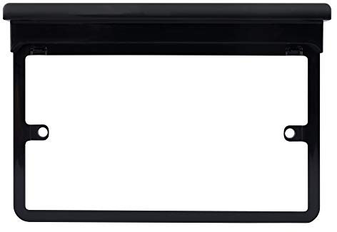 Schneider Electric Lisse Screwless Deco - Double Socket Surround, with Phone Holder, GGBLSHF2GBS, Black