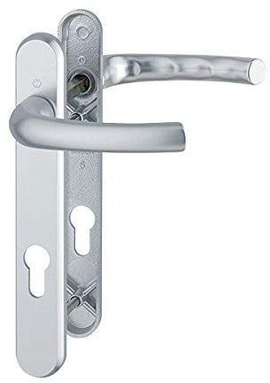 HOPPE Tokyo 92mm UPVC Lever Door Furniture 1710RH/3370N/3360N - 92mm Centres Silver