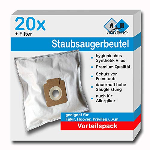 20 Staubsaugerbeutel geeignet für Hoover Original H58, H63, H64 (H 58, H 63, H 64)