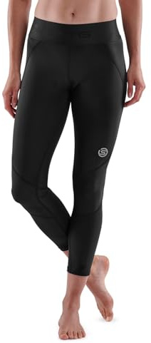 Skins Damen Series-3 Compression 7/8 Tights Kompressionshose, Schwarz, Groß