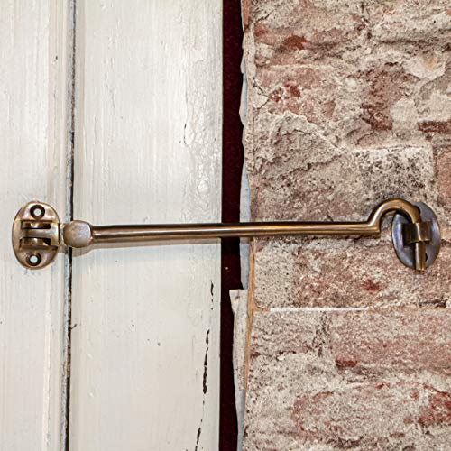 Antikas - Hochwertiger Kajüthaken - Antik-Messing, Fallhaken Schiff- 21 cm