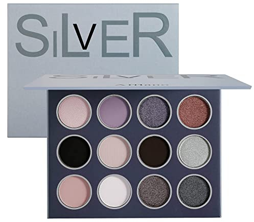 Natürliche Neutrale Smokey Lidschatten-Make-Up-Palette, Afflano Matte Shimmer Eyeshadow Palette Pigment und Blending Earth Pallet 12 Farben, Von Beige Apricot Bis ruß Braun-Schwarz, Für Augen Make-up