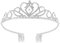 Voarge Tiara Kristallkrone für Bridal, Prinzessin Diadem Hochzeit Tiara Crown, Vintage Prinzessin Krone, für Hochzeit Geburtstag Prom Brautdusche Weihnachten Halloween Kostüm, Quadratische Form