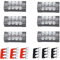 Ruidee 6 Set Morsettiera Distribuzione Elettrici Morsettiera a Striscia 600V 15A Strisce Pin Terminali a Vite a Doppia Fila+ Terminali Preisolati 400V 15A Barriere Ponticelli (TB1504)