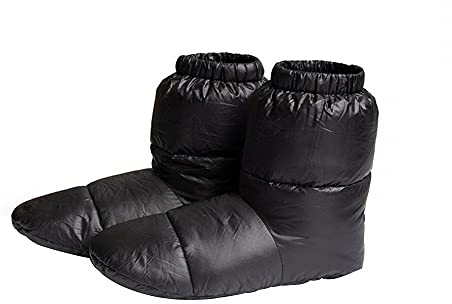 DONGKER Daunensocken, 1 Paar Thermischen Entendaunensocken, Wasserdicht Entendaunen Slipper Stiefel Hausschuhe Thermo-Fußwärmer für Skifahren Snowboard Indoor