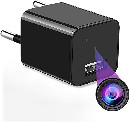 ShuY Spy Camera Hidden Cameras USB Plug Adapter Camera, HD 1080P Wall Charger Mini Video Recorder Surveillance Nanny Cam Home Security Camera