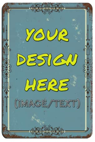 通用 Cartel de Chapa de Metal Personalizado, añada su diseño, póster de Metal Personalizado, decoración Elegante, Pared artística para el hogar, Oficina, Bar, Placa de Cueva para Hombre