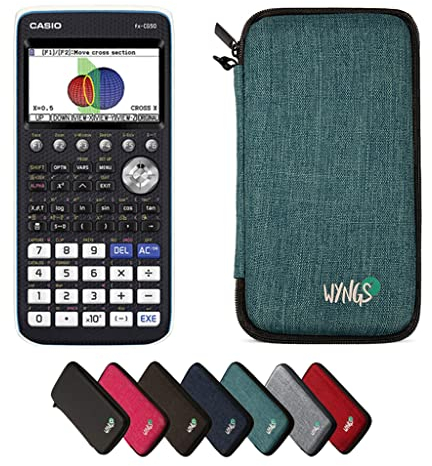 Casio fx-CG50 inklusive Schutztasche von WYNGS in Türkis - Basic Set