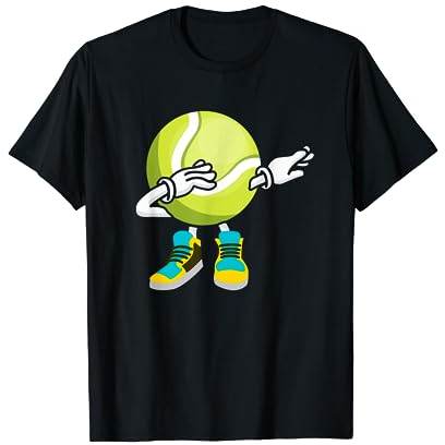 Tennisball für Trainer Dabbing Tennis Ball Lustiger Tennis T-Shirt