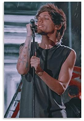 GKEVER Leinwand Wandkunst Malerei Louis Tomlinson Poster e Wall Art Modern Family camera da letto Decor 50x70cm Senza Cornice