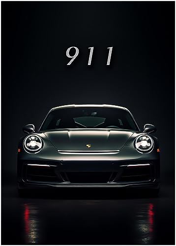 Generisch Auto Poster - Porsche 911 Carrera Sportwagen Wandbild Kunstdruck P318N (70x100 cm)