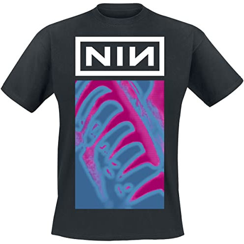 Nine Inch Nails Men's Pretty Hate Machine Neon T-Shirt | Officially Licensed Merchandise, Black, XL