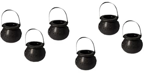 BUGUUYO Outdoor-Dekor 12 STK Mini-Kessel Kleine Kessel Kunststoff das Kobold Topf mit Halloween-Dekorationen