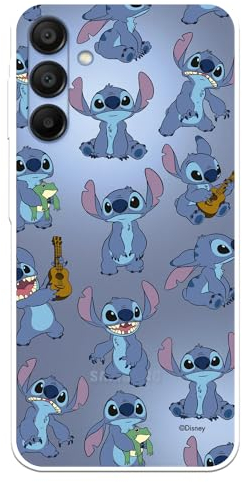 Schutzhülle für Samsung Galaxy A15 5G, offizielles Lilo & Stitch-Muster, transparent, zum Schutz Ihres Handys, flexible Silikonhülle, offizielles Disney-Lizenzprodukt