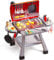 CUTE STONE BBQ Grill Playset for Kids Age 3+, Toy Kitchen Set with Smoke, Accessories, Pretend Play Indoor/Outdoor, Boys Girls Gift, 23.6 H