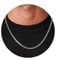 FUNEIA Halskette Herren Edelstahl Panzerkette Kette Silber Männer Kubanische Gliederkette Hip-Hop Silberkette Jungs Men's Necklace Schmuck Geschenk Herren Damen (Länge 51cm, 4mm Breit)
