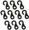 Baldachin Haken, Camping -Zelthaken S Form Kunststoff Baldachin Haken Elastische Kabelendschnalle Werkzeugzubehör 10pcs, Bungee -Kabelhaken